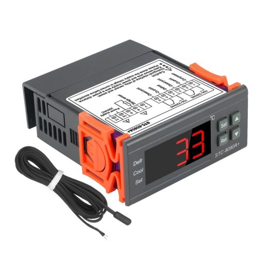 Digital Temperature Controller STC-8080A+ Refrigerator Thermostat for ...