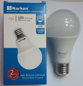 Narken Led Brilliant Series Bulb A65 12W E27 3000K & 6500K