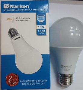 Narken Led Brilliant Series Bulb A70 15W E27 3000K & 6500K