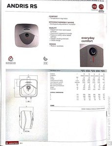 Ariston Electric Tank Water Heater 15 Liter