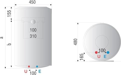 Ariston 50 Liters Water Heater, Vertical,