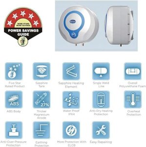 Milano Electric Water Heater Vertical-10 Ltr