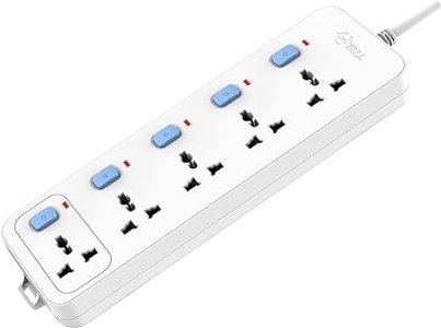 GONGNIU Bull Extension Board - 5 Socket, 5 Switch, 3 M Wire