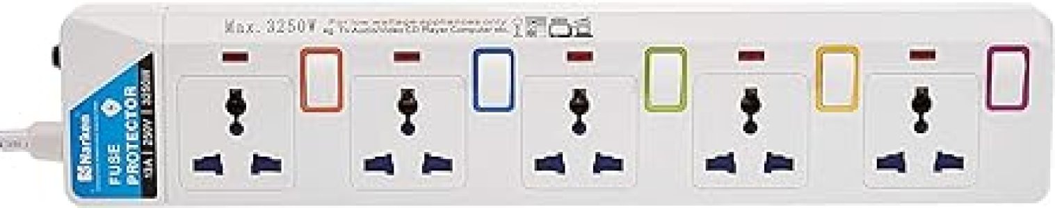 Narken TC E5-5 E-SeriesExtension Cord, 5 Ways 5 Meter