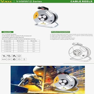 Cable Reel sliver (2 * 1.5MM sq. 50M) Vmax