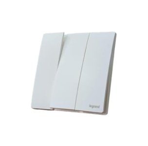 Legrand Mallia senses 3 Gang 2 Way Switch White