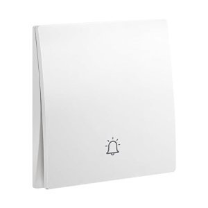 1 Gang Push Button 10A with Bell White