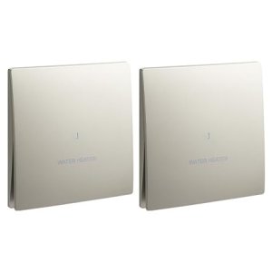 Legrand Mallia 1 Gang 1 Way Double Pole 20A Switch with Water Heaterand Red Power Indicator Champagne