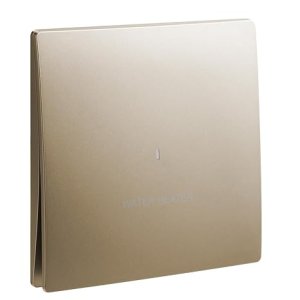 1 Gang 1 Way Double Pole 20A Switch with Water Heater and Red Power Indicator  Silver