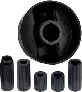 Spares2go Universal Black Control Switch Knob for All Makes and Models of Oven, Cooker & Hob