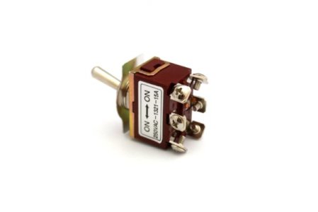 DPDT TOGGLE SWITCH ON-ON TWO POSITION 6 TERMINAL MODEL: 1321