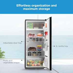 Midea 268 Liters Free Standing Single Door Refrigerator,  Mini-Bar, Kitchen, Home Or Office, MDRD268FGE28