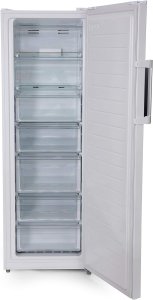 Midea 312 Liters Convertible Upright Freezer, Large Capacity Fridge/Freezer, Silver, HS312FWES