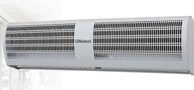 Nobel 90cm Air Curtains, Durable Motor, Remote Control, 2 Speeds, Quiet Turbo Fan, Door Sensor, Power Indicator Light NAC925 White