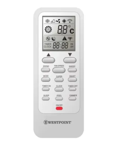 Westpoint 2 Ton Split Air Conditioner T3 Rotary, Auto Restart, Gold Fin White Model- WSX-2423LTYA