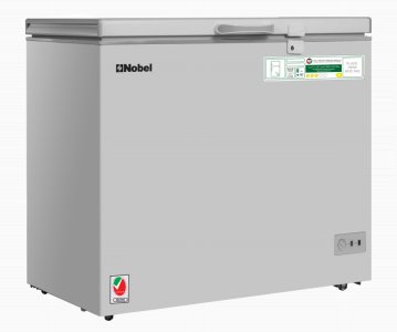 Nobel Chest Freezer 200 Liters, Silver – NCF216RH