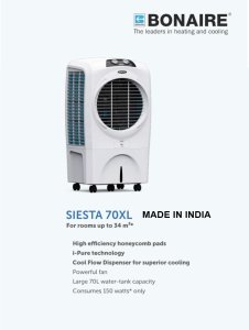 Bonaire Air Cooler SIESTA 70XL Made In India