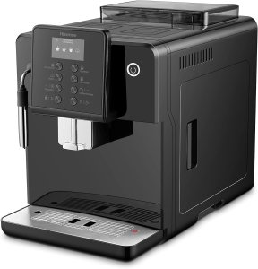 Hisense espresso coffee machine fully automatic HAUCMBK1S1, Standbay power 1w, Bean Container capacity 250g, Black