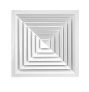 Square Ceiling Diffuser Supply HVAC Diffuser 450x450mm