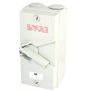 BLIT-ENCLOSED ISOLATOR 35AMP 2P