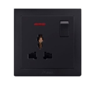 V-MAX  MF SOCKET WITH SWITCH-BLACK SERIES
