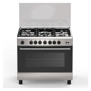 Bompani Gas Cooker Stainless Steel 90x60 5 Gas Burners Fan Gas Oven Cast Iron Grids Full Safety Essential ESSENTIAL90GG5TCFAN