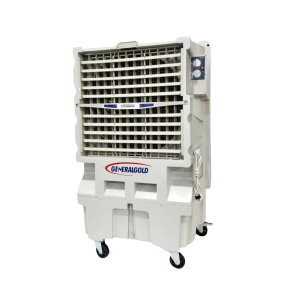 General Gold 70L Outdoor Desert Air Cooler – Portable Swamp Cooling Fan with Wheels