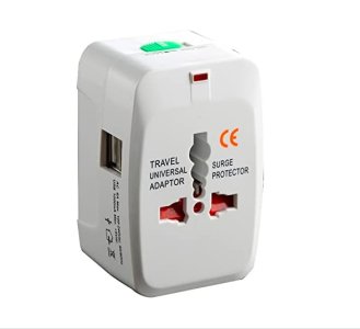 Latest Universal Travel Adapter Worldwide 2 USB Travel Adapter with Built in Dual USB Charger Ports