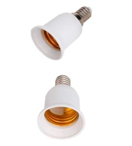 10PCS E14 to E27 Base Screw Light Lamp Bulb Holder Adapter Socket Converter 10PCS