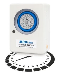 MODI 24H Mechanical Time Switch | Programmable Timer with 96 ON/OFF Settings | Heavy Duty 20A
