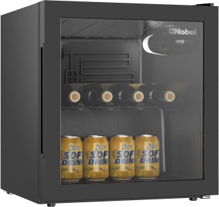 NOBEL 50L Single Glass Door Freezer – Defrost TableTop, Mechanical Temp Control, R600a Refrigerant, Energy Saving, Low Noise, 220-240V~ for Home & Commercial Use