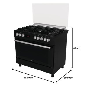 Gorenje 90 cm Freestanding Gas Cooker, 105 Litres Multifunction Oven with Fan