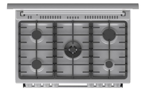 Gorenje 90 cm Freestanding Gas Cooker GGI9C20X– Powerful 5-Burner Stove with Triple Ring Burner, 105L Fan-Assisted Oven