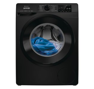 Gorenje 8Kg Front Load Washing Machine – WiFi Smart Control, 1400 RPM, Inverter Motor, SteamTech, Quick & Power Wash, Jet Balck