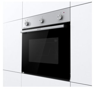 Gorenje 60cm Built-in Gas Oven – 54L Capacity, Dynamic Cooling, EcoClean Enamel, Mechanical Timer, Stainless Steel Finish,BOG6622E00X