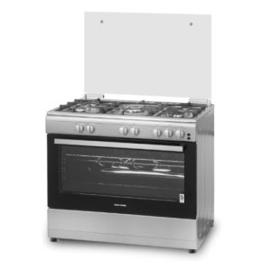 Wolf Power Freestanding 90X60 Cm Gas Cooking Range, 5 Gas Burners, Cast Iron Pan Support, Auto Ignition, Stainless Steel, Wcr950Ci, 1 Year Warranty