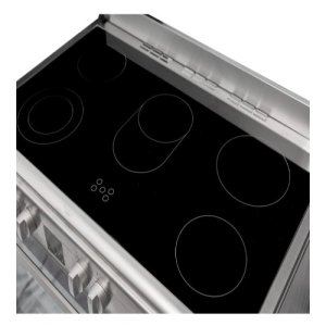 Terim WGC9060CERMF1 90x60 cm Ceramic Cooker, 98 Liters Oven, 5 Ceramic Zones, Electric Grill, Safety Thermostat