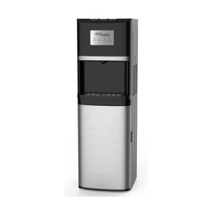 Super General Hot and Cold Water Dispenser SGL2020BM, Bottom-Loading Water Cooler, Instant Hot Water, 3 Taps, Black/Silver, 1 Year Warranty