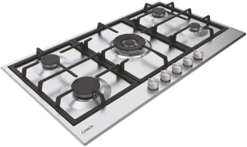 Candy-Built In Gas Hob 90cm- 5 burners  - 5 Knobs -Model: CHG938WPXLP - MADE IN ITALY