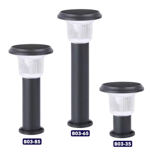 Solar Bollard Light (B03) | 7Ah 3.2V LiFePO4 Battery | 3000K/6000K CCT | IP65 Waterproof | 3 Years Warranty