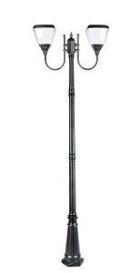Solar Splicing Pole Garden Light (SPL-05/260-2) | 7Ah 3.2V LiFePO4 Battery x2 | 3000K-6000K CCT | IP65 Waterproof |