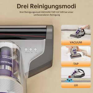 Jimmy Jv35 Mattress Vacuum Cleaner,700W Anti Dust Mite Bed Vacuum Cleaner With Uv Light Sterilization,14 Kpa